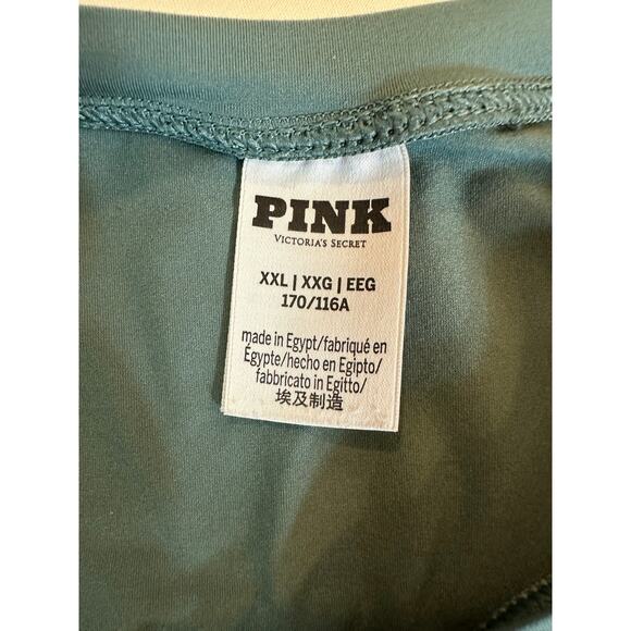 Victoria’s Secret PINK Fitted Tee Bold Green Everyday Cute Street Style XXL - Picture 4 of 6